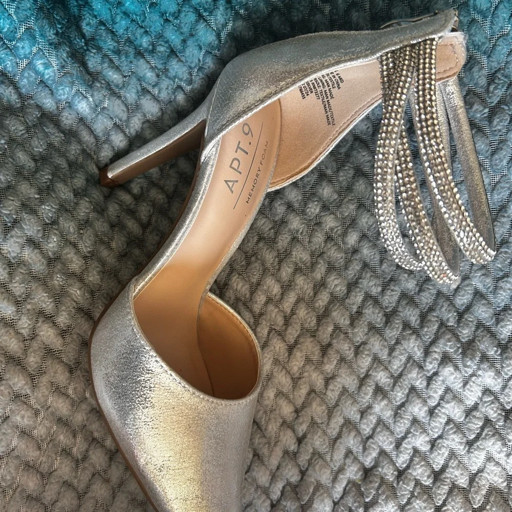 New!!! Apt. 9 Shimmering Silver high Heels